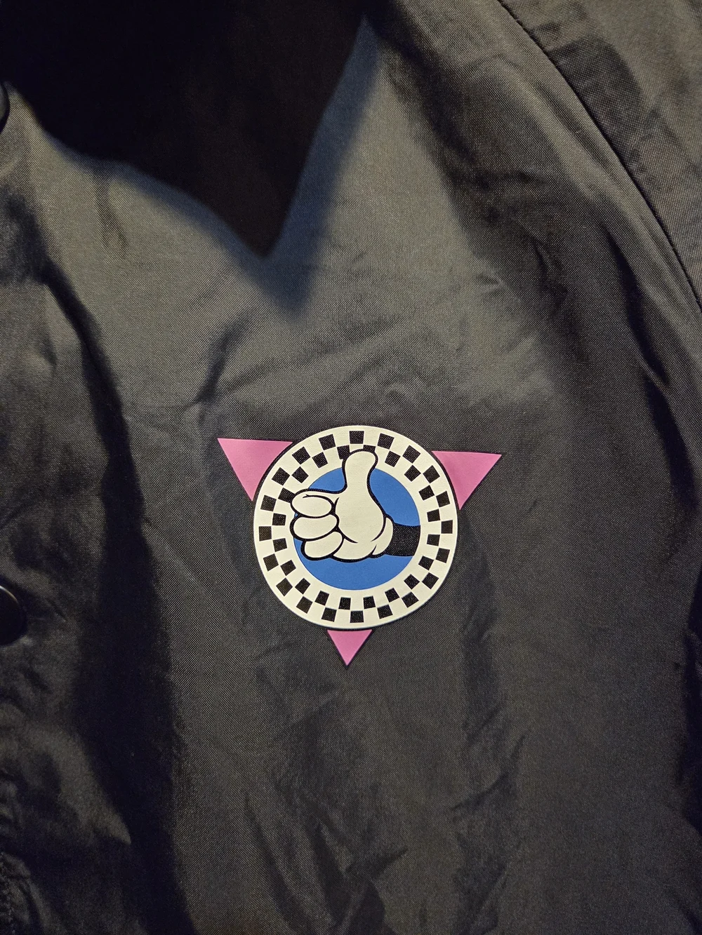 Vans Disney Black Windbreaker Nylon Jacket Mickey Mouse The Original Medium